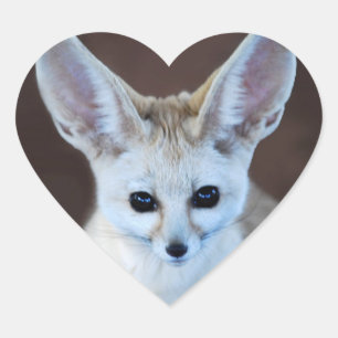 Sticker Cœur Worlest Cutest Fennec Fox