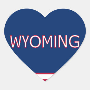 Sticker Cœur Wyoming