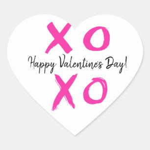 Sticker Cœur XOXO - Coeur Heureuse Sainte-Valentin