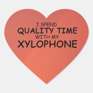Sticker Coeur Xylophone pour le temps de qualité
