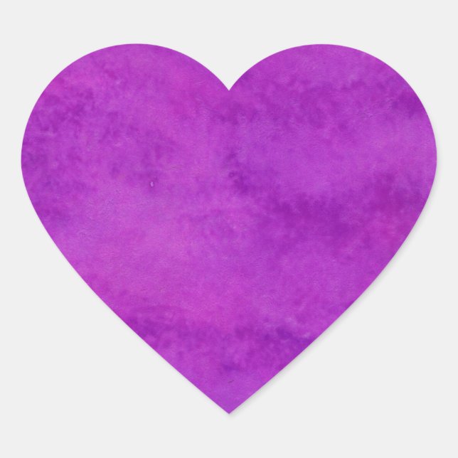 Sticker Cœur Your text here Purple Wash (Devant)