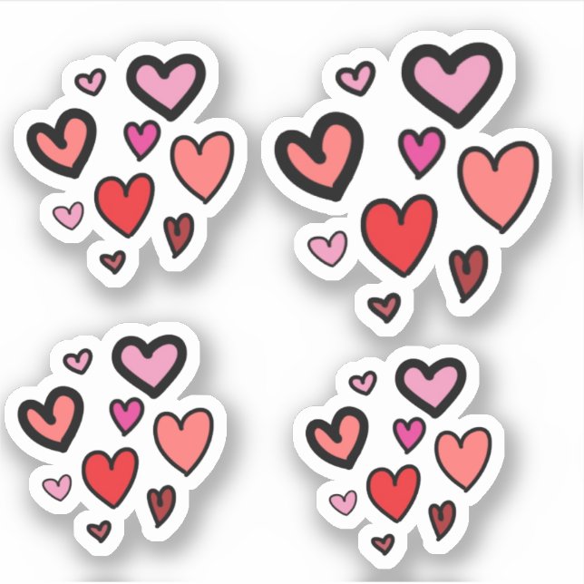 Sticker Coeurs (Devant)