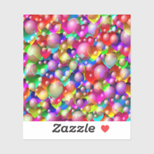 Sticker Coeurs colorés