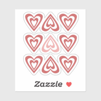 Sticker Cœurs de la Saint-Valentin Mignons – Conception d'