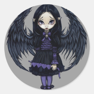 Sticker "Coeurs de papier violet"