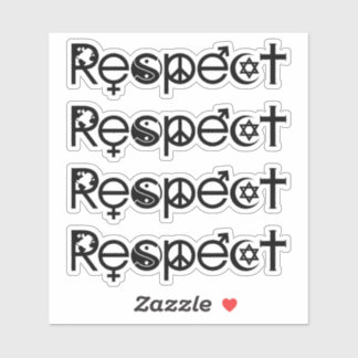 Sticker Coexister avec le respect - Paix et la tolérance