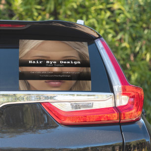 Sticker Coiffure Styling entreprise véhicule de publicité 