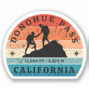 Sticker col de donohue randonnée siera nevada essais alpin