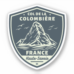 Sticker Col de la colombiere, alpes françaises