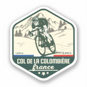 Sticker col de la colombiere,autocollant Alpes françaises