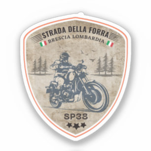 Sticker col de la forra à moto italien apls