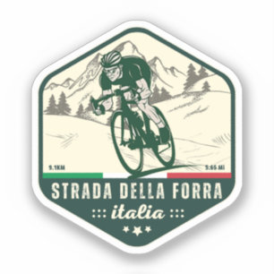 Sticker col de la forra en moto italien apls