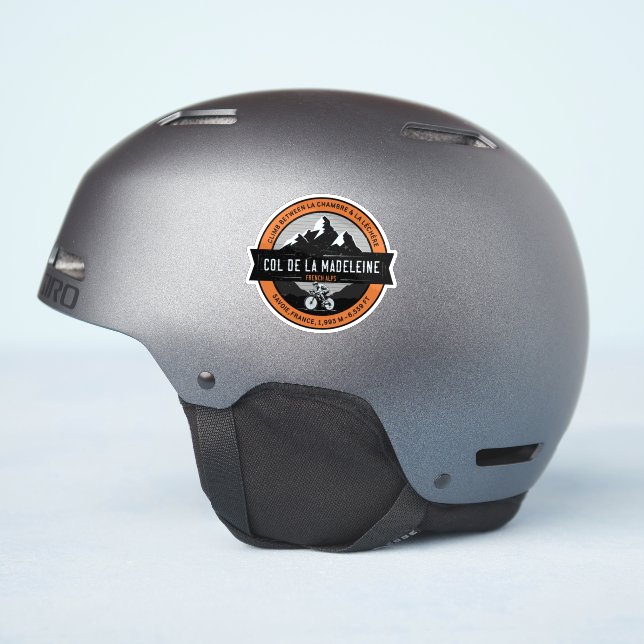 Sticker Col de la Madeleine , Savoie, French Alps (Côté casque)