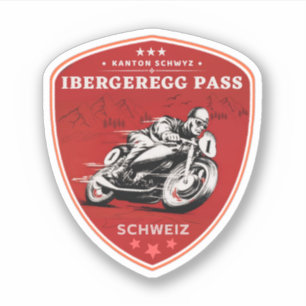 Sticker Col de l'Ibergeregg circuit moto suisse–alpes