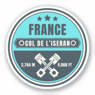 Sticker Col de l'Iseran Alpes françaises balade moto