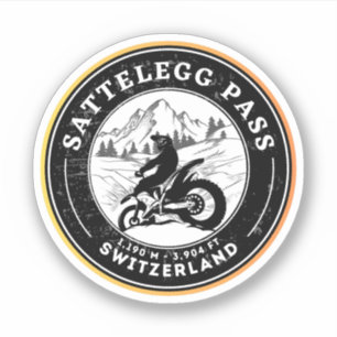 Sticker col de Sattelegg circuit moto suisse–alpes