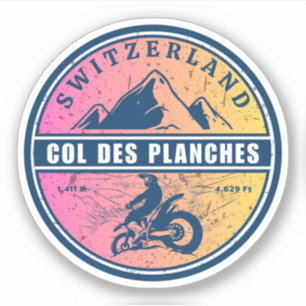 Sticker Col des Planches circuit moto dans les alpes suiss