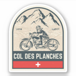 Sticker Col des Planches circuit moto dans les alpes suiss