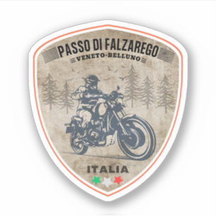Sticker Col du Falzarego-étape de voyage dans les montag