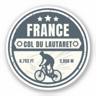 Sticker Col du Lautaret Alpes françaises balade à vélo