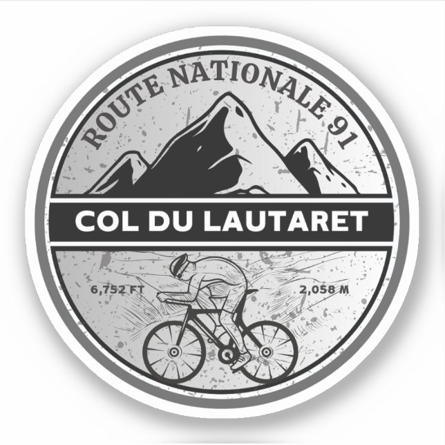 Sticker Col du Lautaret les Alpes (Devant)