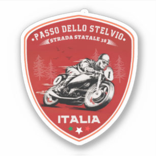 Sticker col du Stelvio - col Stelvio Montagne italienne