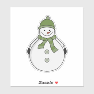 Sticker Cold snowman