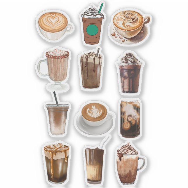 Sticker Collage de café Mocha (Devant)