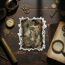 Collage gothique japonais vintage