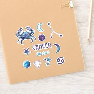 Sticker Collection d'autocollants du zodiaque Cancer