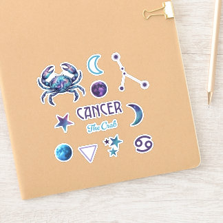Sticker Collection d'autocollants du zodiaque Cancer