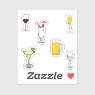 Sticker Collection de boissons