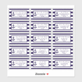 Sticker Collection de Mariages de la marine d'Ancres nauti