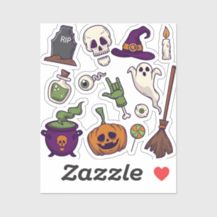 Sticker Collection de personnages de fête d'Halloween, Hal