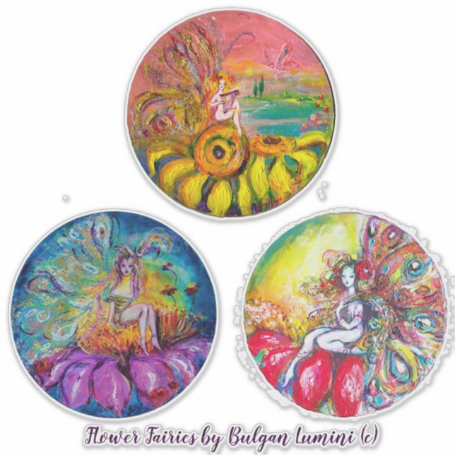 Sticker Collection d'Imaginaires FLEURS FAIRES (Devant)
