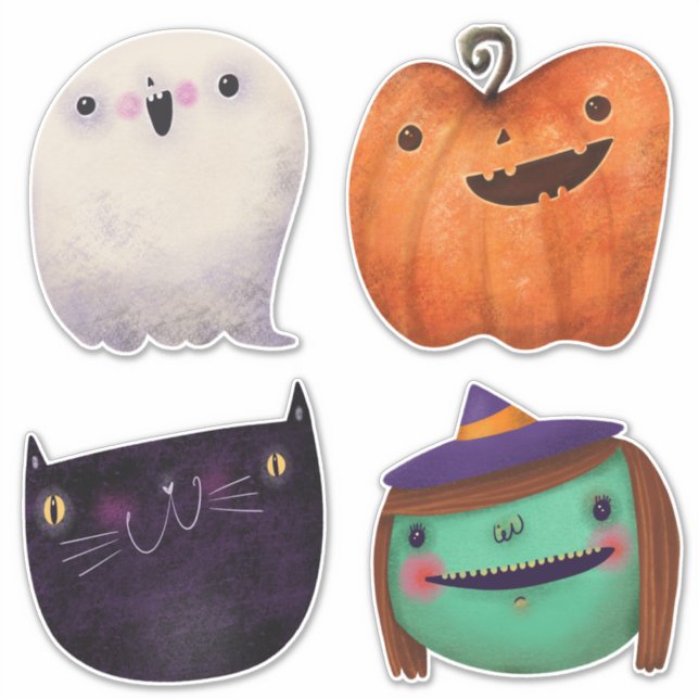 Sticker Collection Éffrayante d'Halloween (Devant)