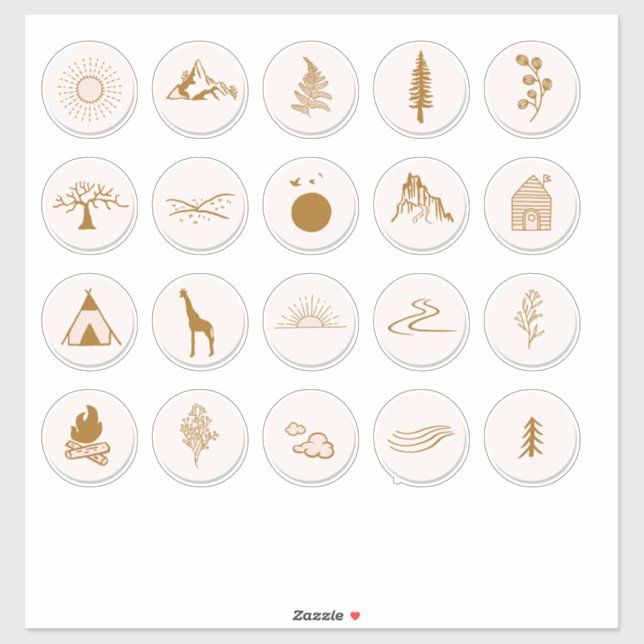 Sticker Collection Nature (Feuille)