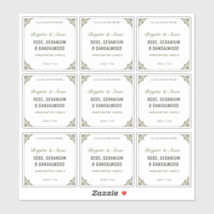 Sticker Collection privée Bougie transparente artisanale