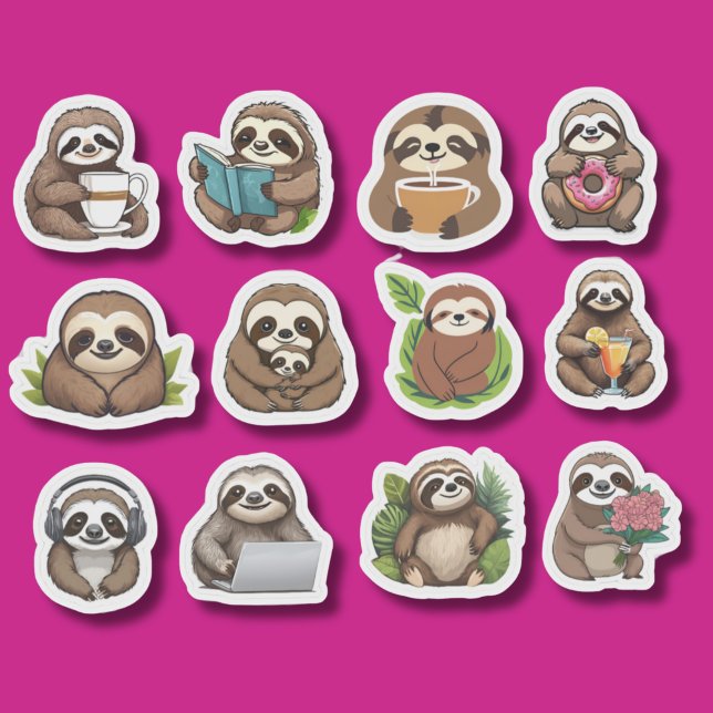 Sticker Collection Sloth Life (Créateur téléchargé)