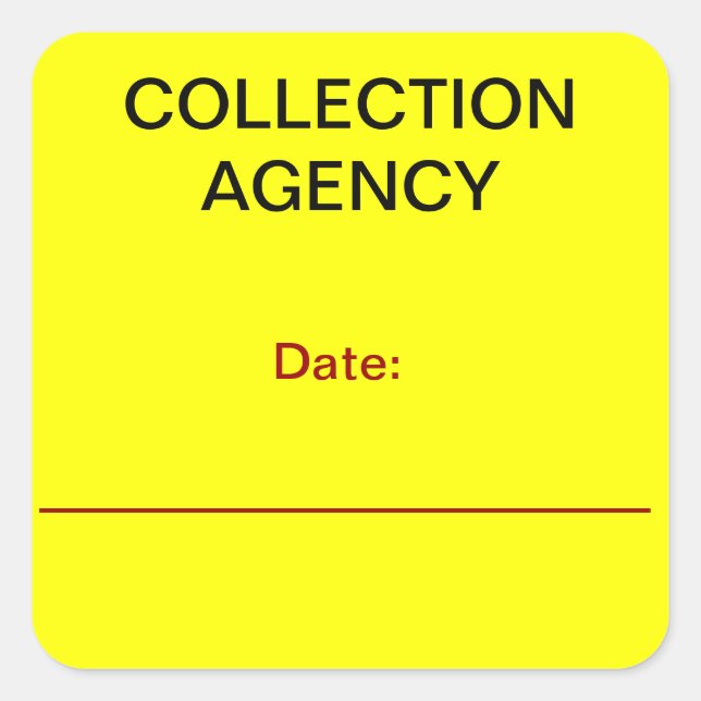 Sticker Collections de l'AGENCE DE COLLECTION (Devant)