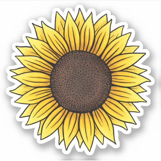 Sticker Collier de tournesol (Devant)