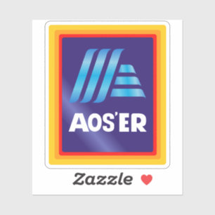 Sticker Colonne vinylique Aldi "AOS'ER"