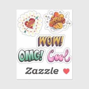 Sticker Comic Pop Art
