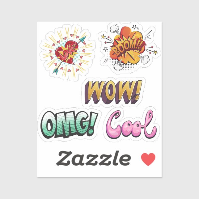 Sticker Comic Pop Art (Feuille)