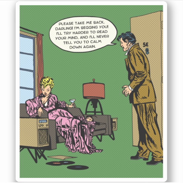 Sticker Comic Woman Can Do Better (Devant)