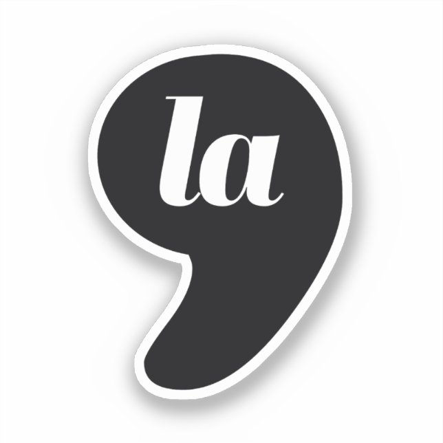 Sticker Comma La - Kamala Black (Recto)