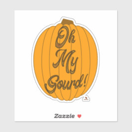Sticker Comme Oh Mon Gourdin Automne Citrouille Cartoon Ar