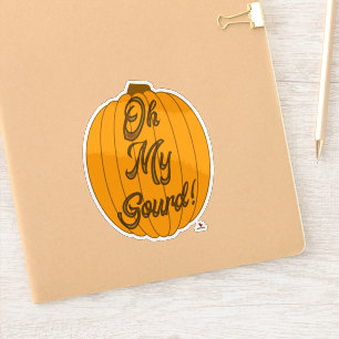 Sticker Comme Oh Mon Gourdin Automne Citrouille Cartoon Ar