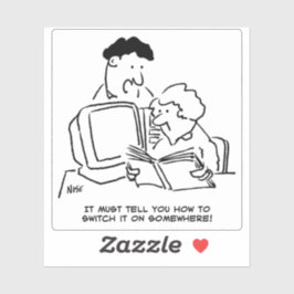 Sticker Comment activer l'ordinateur