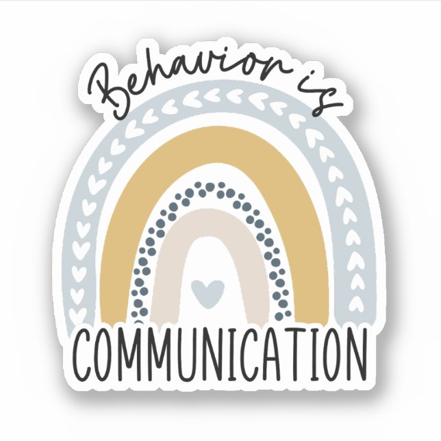 Sticker Comportement Est Communication ABA Comportement Th (Devant)